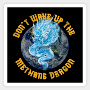 Methane Dragon Climate Science Sticker